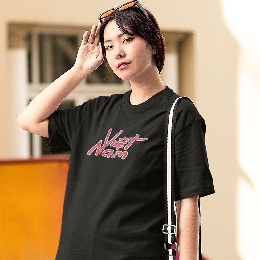MVR ÁO THUN HƠN 63 TỈNH THÀNH - VIỆT NAM VER 8 - VN8 - ĐEN/ TRẮNG
